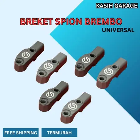 BREMBO BREKET SPION UNIVERSAL DRAT KANAN KIRI DUDUKAN SPION ORIGINAL BREMBO DRAT KANAN SEMUA MOTOR HUGGER AIRBLADE SPION PCX JALU STANG SPINNER CNC COVER ZHIPAT STOPLAMP RUNNING