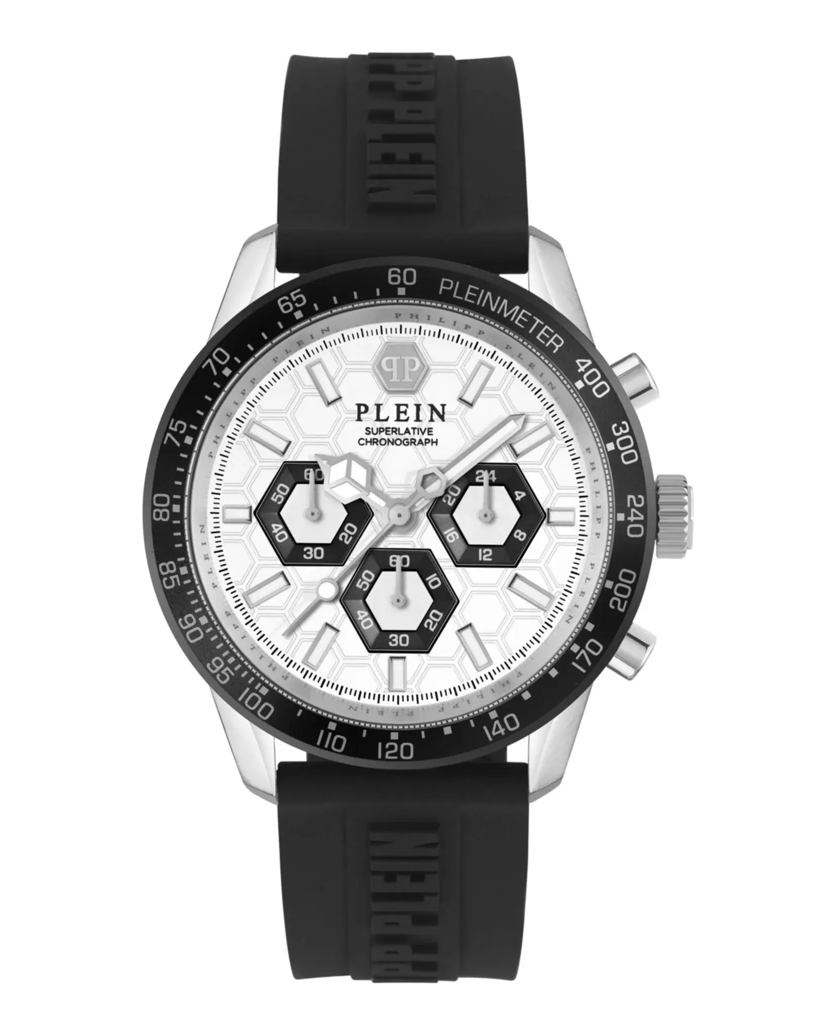PHILIPP PLEIN Jam Tangan Pria Chronograph PWPYA0124 / PWPYA0224 / PWPYA0324 / PWPYA0424 / PWPYA0524 / PWPYA0624 Rubber Strap Stainless Steel Watches Quartz Black Silver Watch