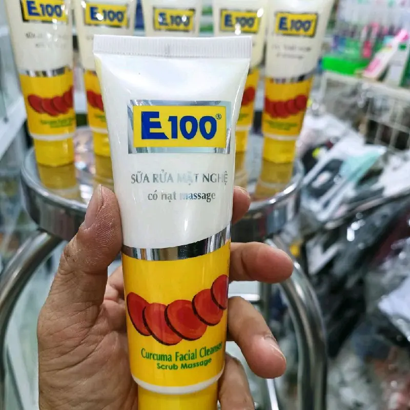 sữa rửa mặt e 100 nghệ- nha đam 5