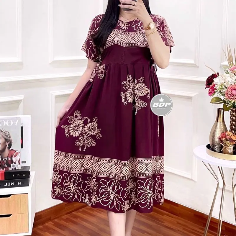 Senadea- Daster Rayon Grade A Busui Resleting Depan - Model Terbaru - Bumil, Dress Tidur Tidur Tidur Tidur Tidur Tidur Wanita 4