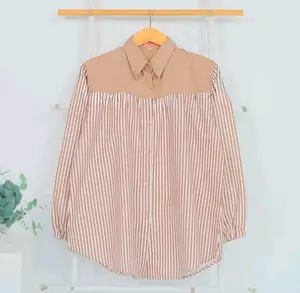 Diamond - Kemeja Arkana - Atasan Wanita Katun Premium - Atasan kemeja Kombinasi