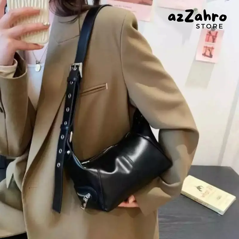 Tas Selempang Wanita AJUNA Shoulder Bag Korean Style Kulit Sintetis Terbaru 2025 1