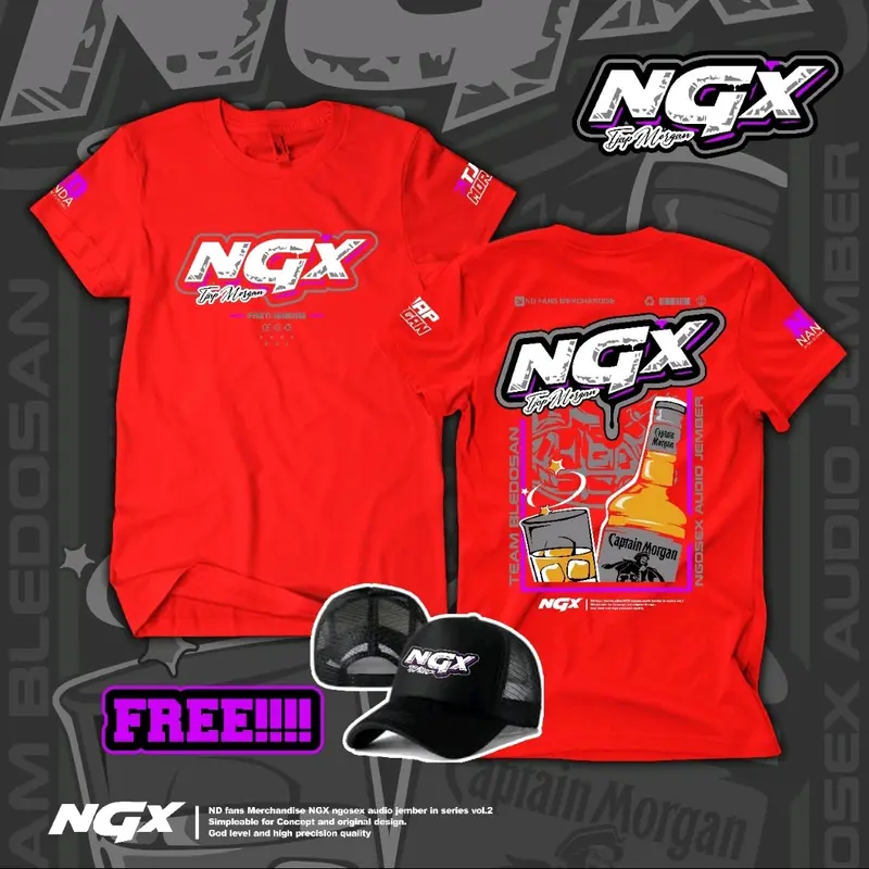 Kaos Sound NGX NGOSEX Tjap Morgan Vol2 Terbaru 2025 Distro Digital Printing Combed 24s 2
