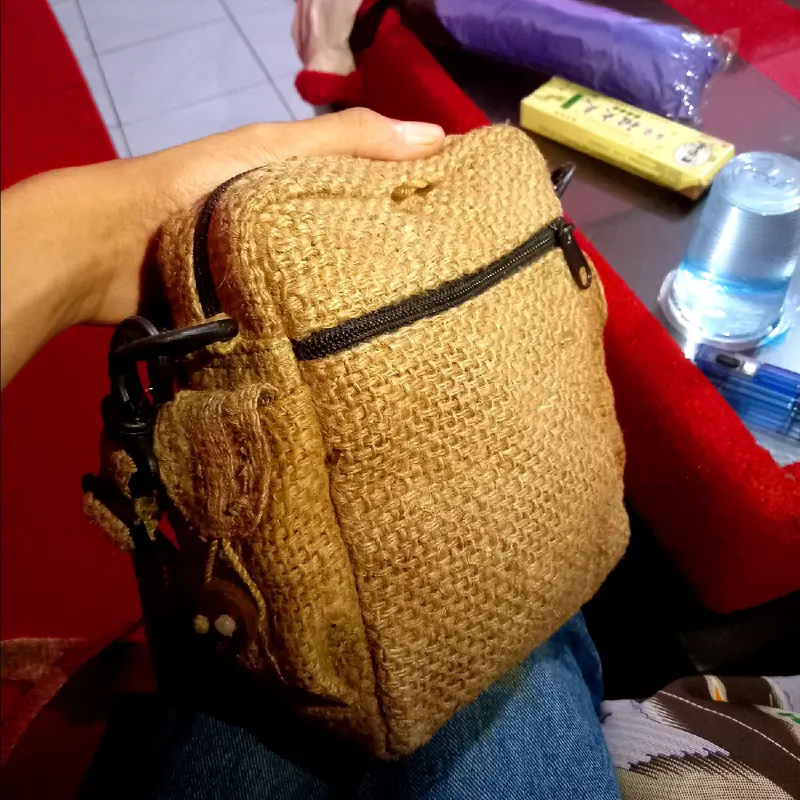 Tas karung Goni Tas Selempang Tas Waistbag Goni Pria Wanita 3