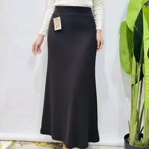 Mermaid Skirt Rok Flare Wanita Knit Japan Maxi Rok Duyung Model Terbaru