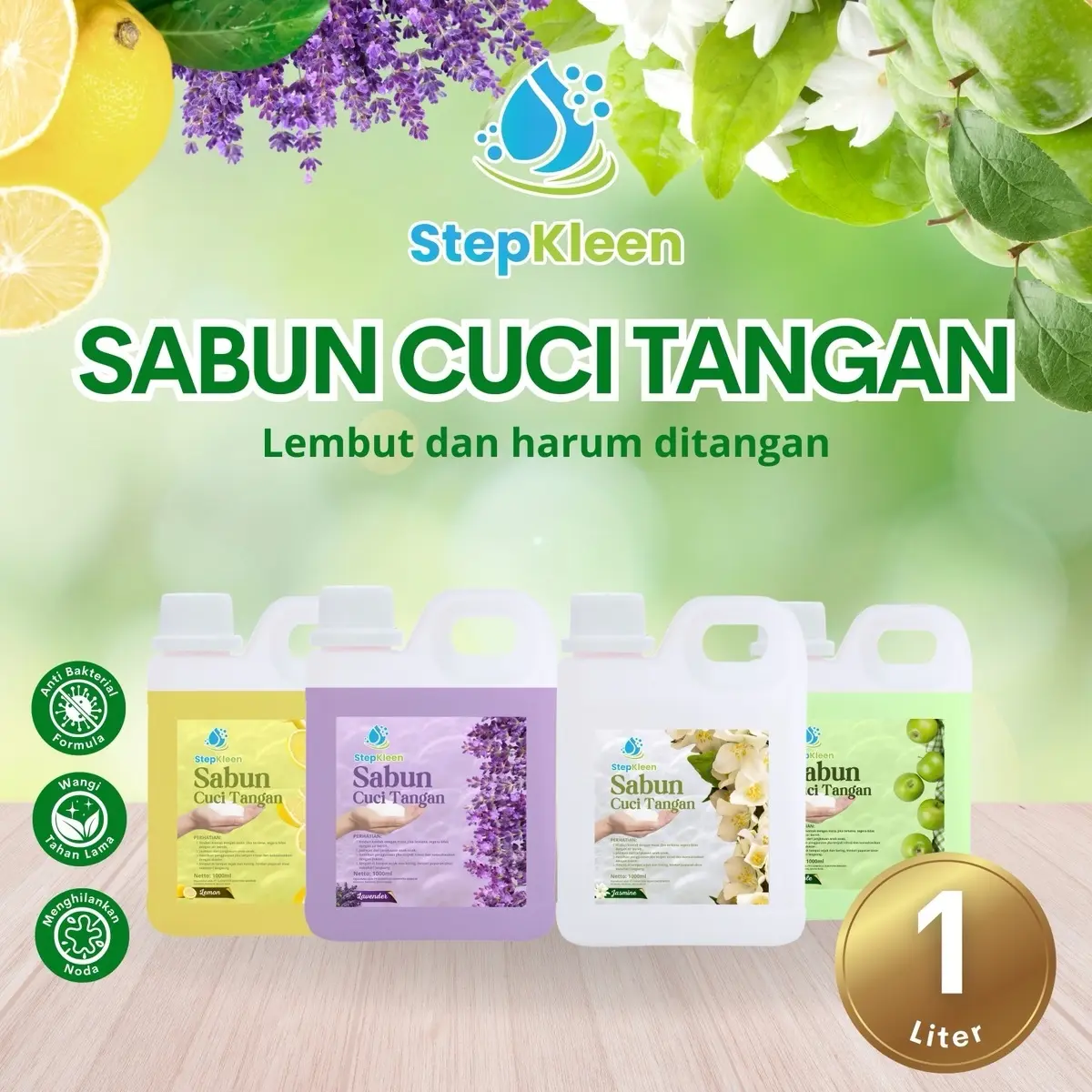 STEPKLEEN SABUN CUCI TANGAN HANDSOAP 1 LITER