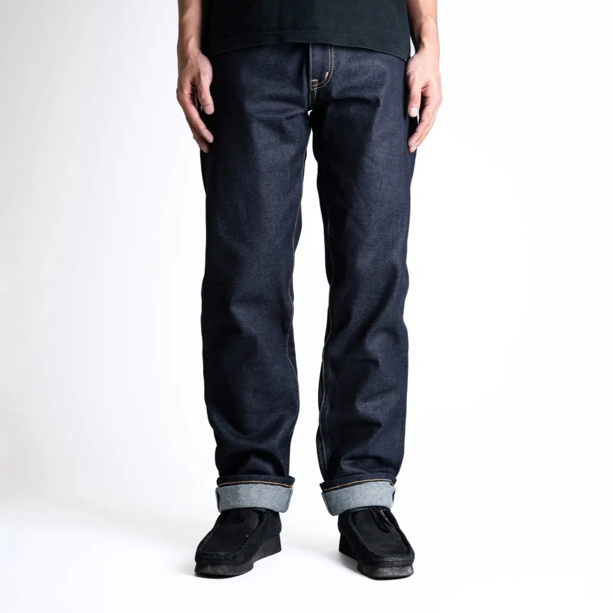 Heritageworks - Celana Jeans Raw Denim Pants 15 OZ Slim straight Olympus