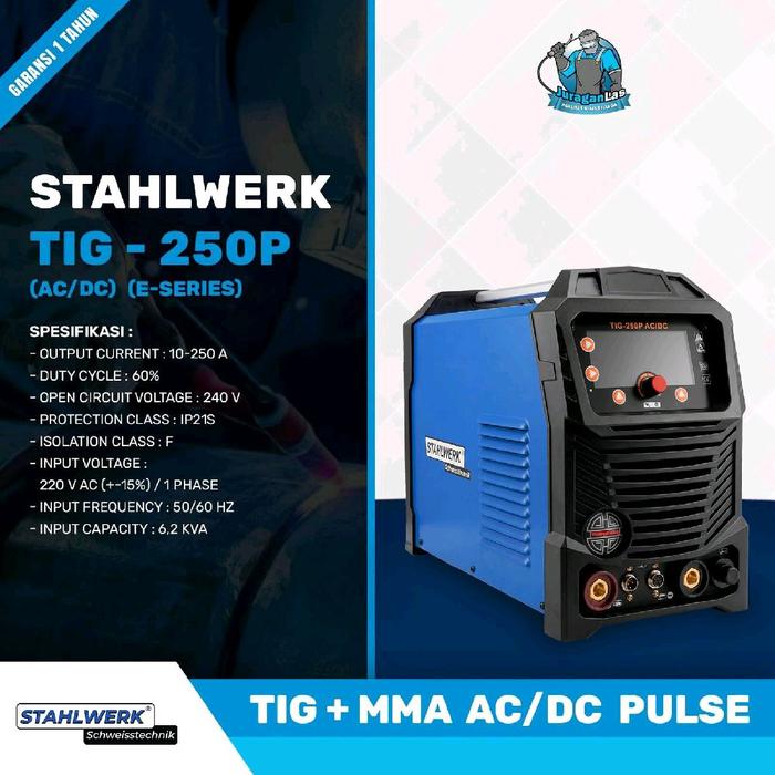 Gambar STAHLWERK AC/DC TIG Pulse - 250E P | MESIN LAS TIG + MMA AC/DC Pulse dari Juragan Las_NEW Kota Administrasi Jakarta Pusat Tokopedia