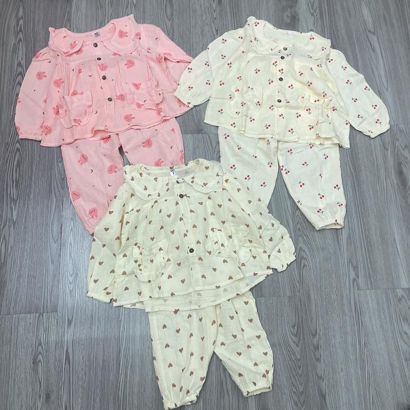  Bộ pijama chất xô mềm đẹp hoạ tiết cute cho bé gáii 