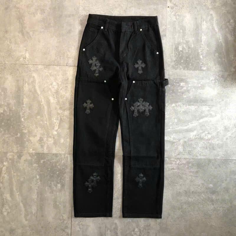 Quần Jeans Double Knee chữ thập B753 Buivintage, vải denim dày dặn đứng phom