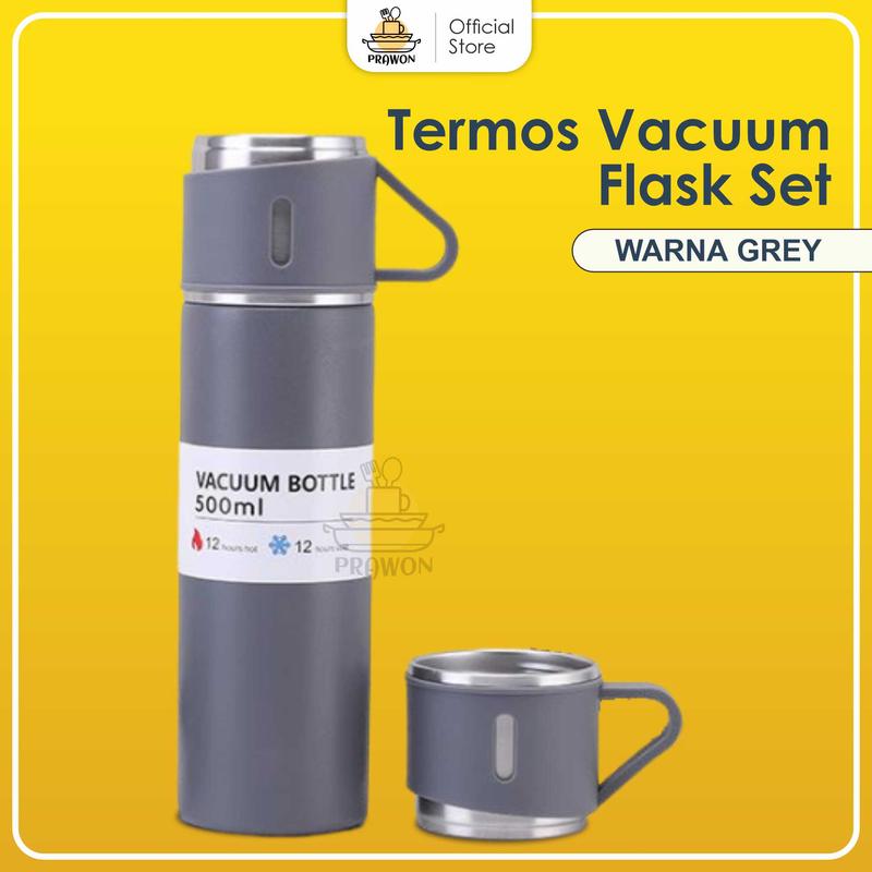Termos Vacuum Flask / Botol Minum Cangkir Set 500 ml 7