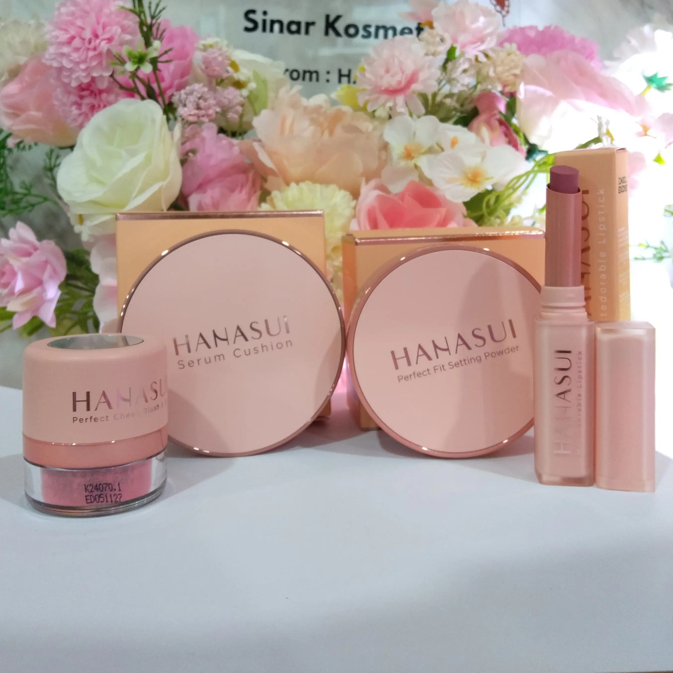 PAKET PARCEL HANASUI Set Lengkap bebas pilih shade Wajah Blush