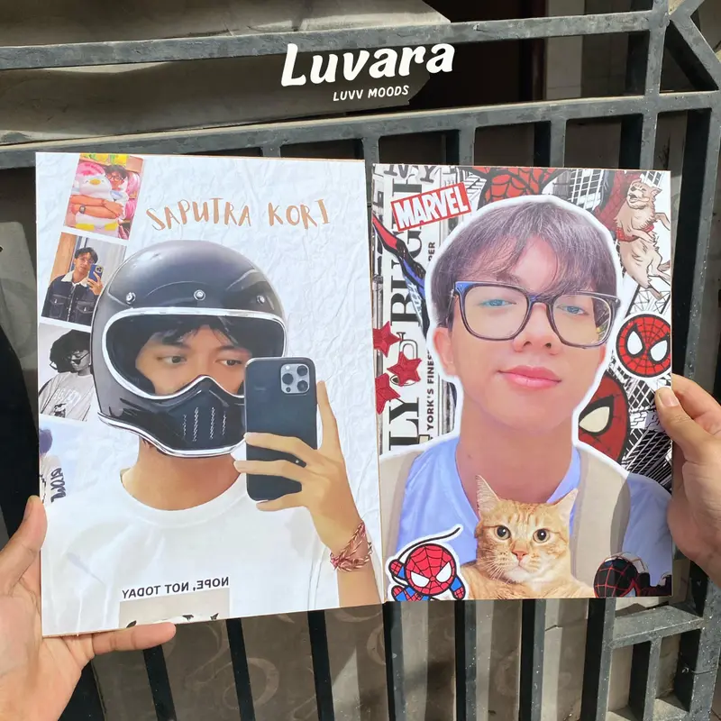 Poster Dinding Saputra Kori Kayu MDF Ukuran A4 - Gambar Glossy HD Bonus Photocard Kori, Foto 1