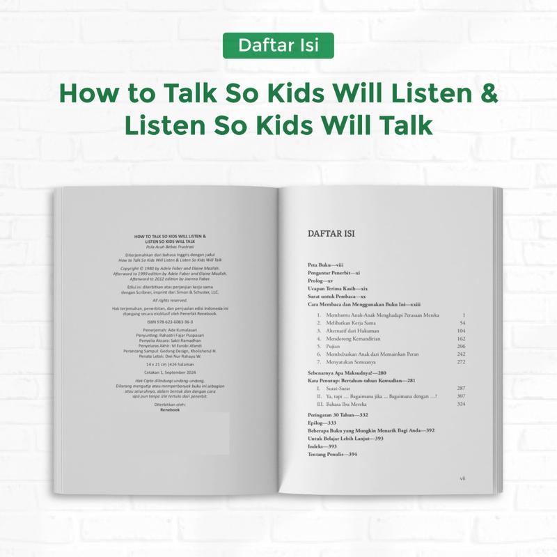 Product Introduction of Buku Parenting - How To Talk So Kids Will Listen & Listen So Kids Will Talk- Adele Faber dan Elaine Mazlish - Renebook 48