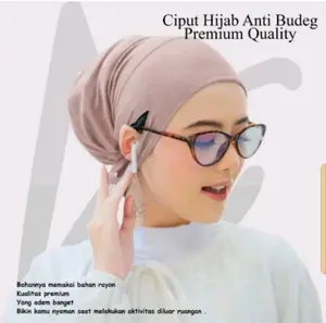 Ciput Inner Anti Budeg Lubang Telinga Spandeks Premium Dalaman Jilbab