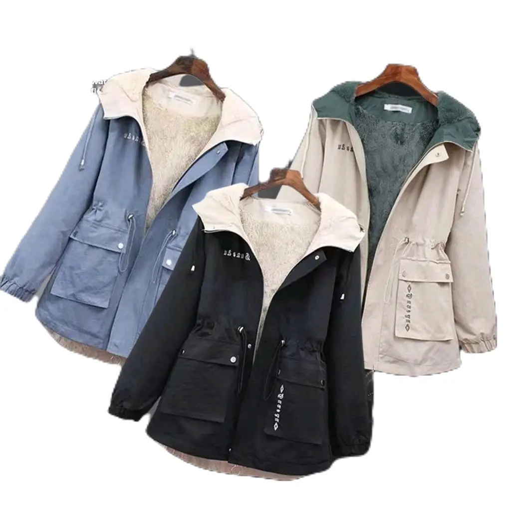Jaket Wanita Casual Hoodie Bahan Polyester Import Premium High Quality Tebal Hangat Jacket Cewek Biru Branded Cream Hitam Merah