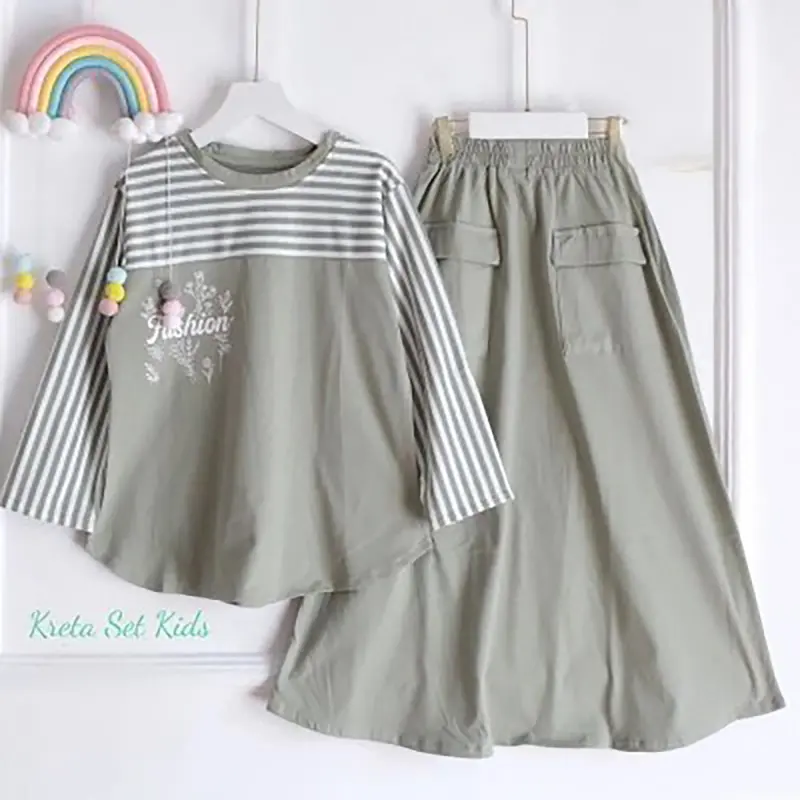 Hashiva Kids - Pakaian Anak Perempuan Set Krate Kids M / L / XL / XXL 2