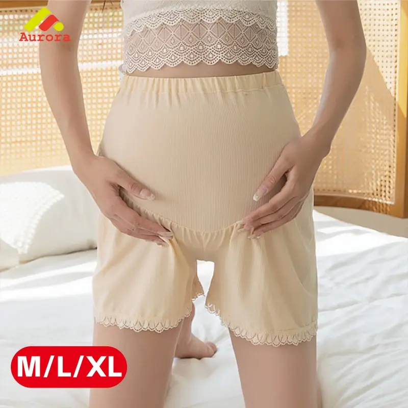 Celana Pendek Maternity Ibu Hamil Pinggang Tinggi Premium Soft & Stretch Sutra ES Penyangga Perut Pengaman Selama Kehamilan Bersalin Jumbo Celana Bumil Santai Ukuran Besar