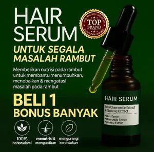 [SPECIAL PROMO] Hair Serum - Ampuh Atasi Rambut Rontok dan Kering isi 20 ml