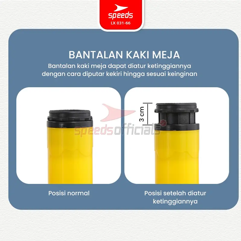 SPEEDS Meja Belajar Anak Colorful Bulan Moon Table Meja TK Paud Warna Warni Kids Table 031-66 2