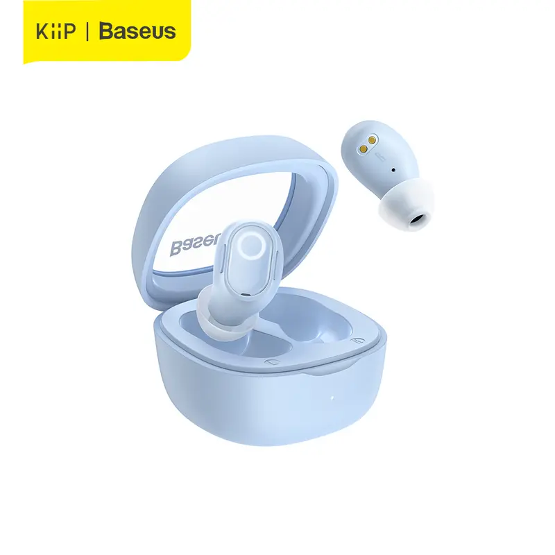Baseus True Wireless Bluetooth Earphone Mini Earbuds TWS WM02 Baterai Awet Tahan Lama Laptop Headphones Laptop Headphones 0