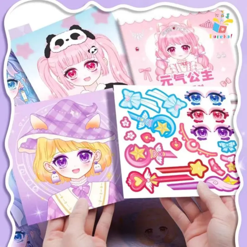 Sticker Make Up Anak untuk kreatifitas Paper Toys Perempuan 8