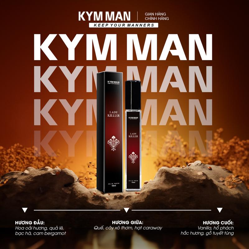  Nước Hoa Lady Killer + Blue Ocean + Dark Killer 10ml - KYM MAN Cosmetic Perfume 