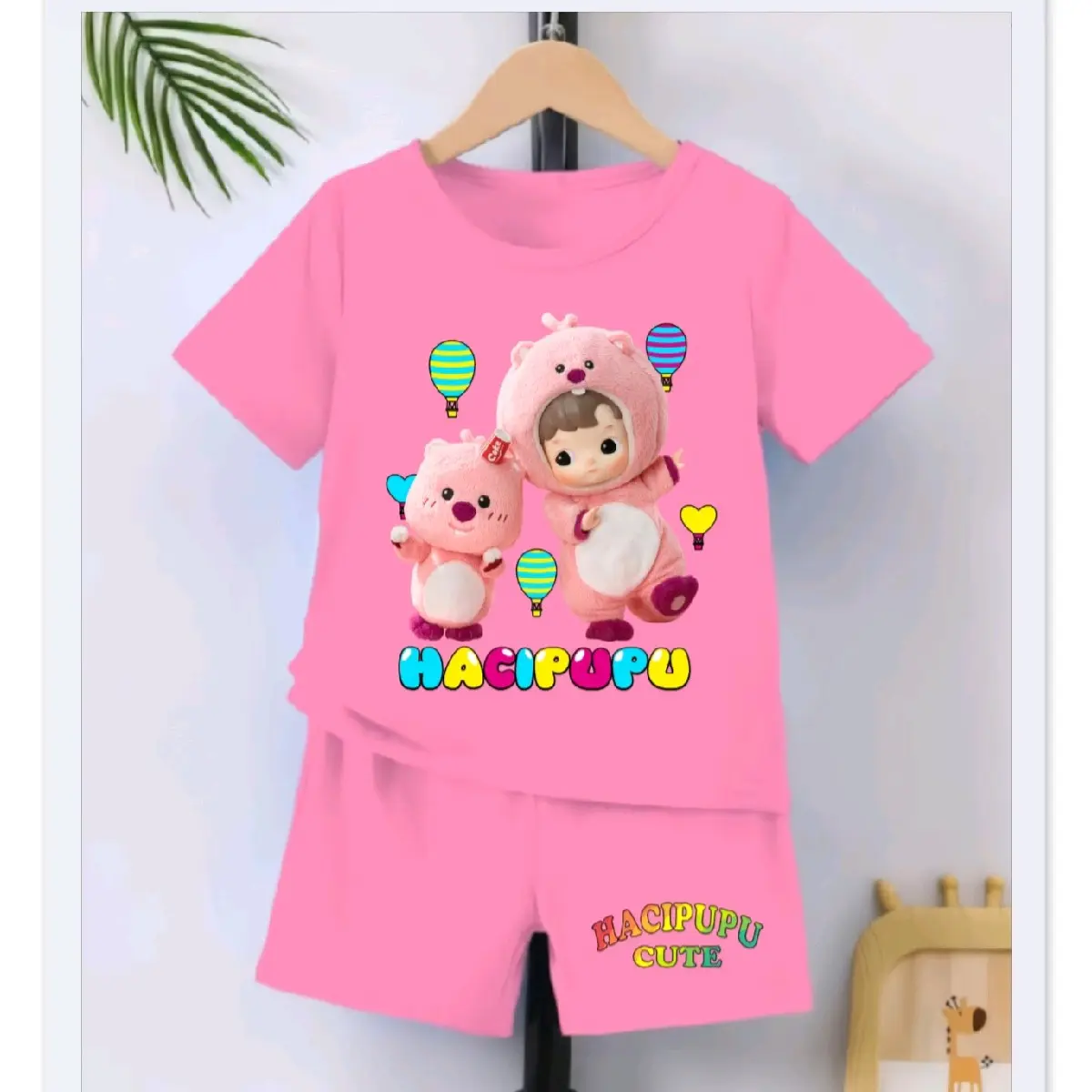 Setelan anak laki laki & perempuan/ fashion anak terbaru lengan pendek umur 1-4 TH