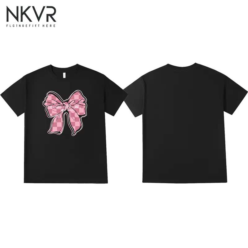 NKVR 100% Katun Warna Solid Kaos Oversize Lengan Pendek Dewasa Distro Keren Premium Versi Korea 【035】 6