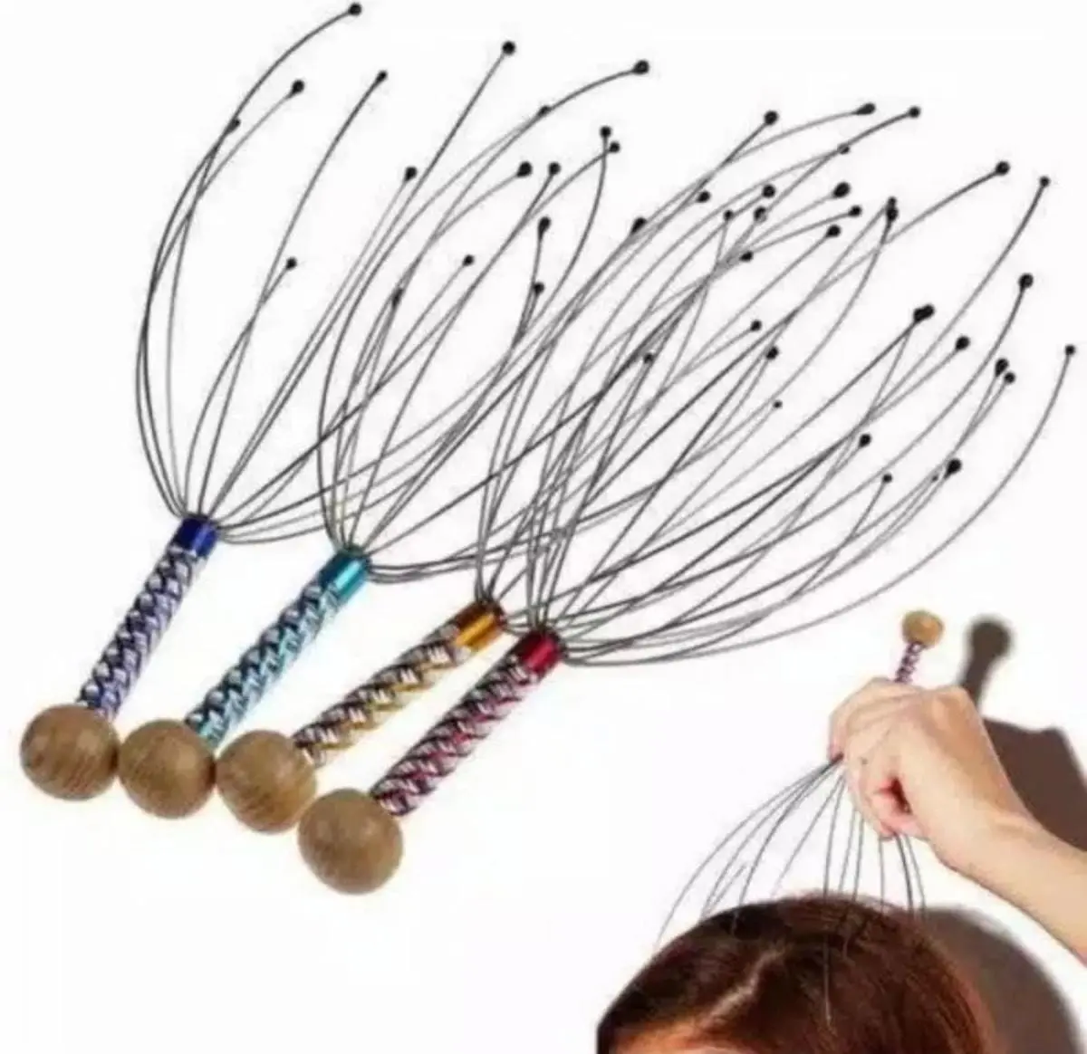 Bokoma Alat Pijat Kepala Alat Kesehatan Pijat Terapi Refleksi Head Massage