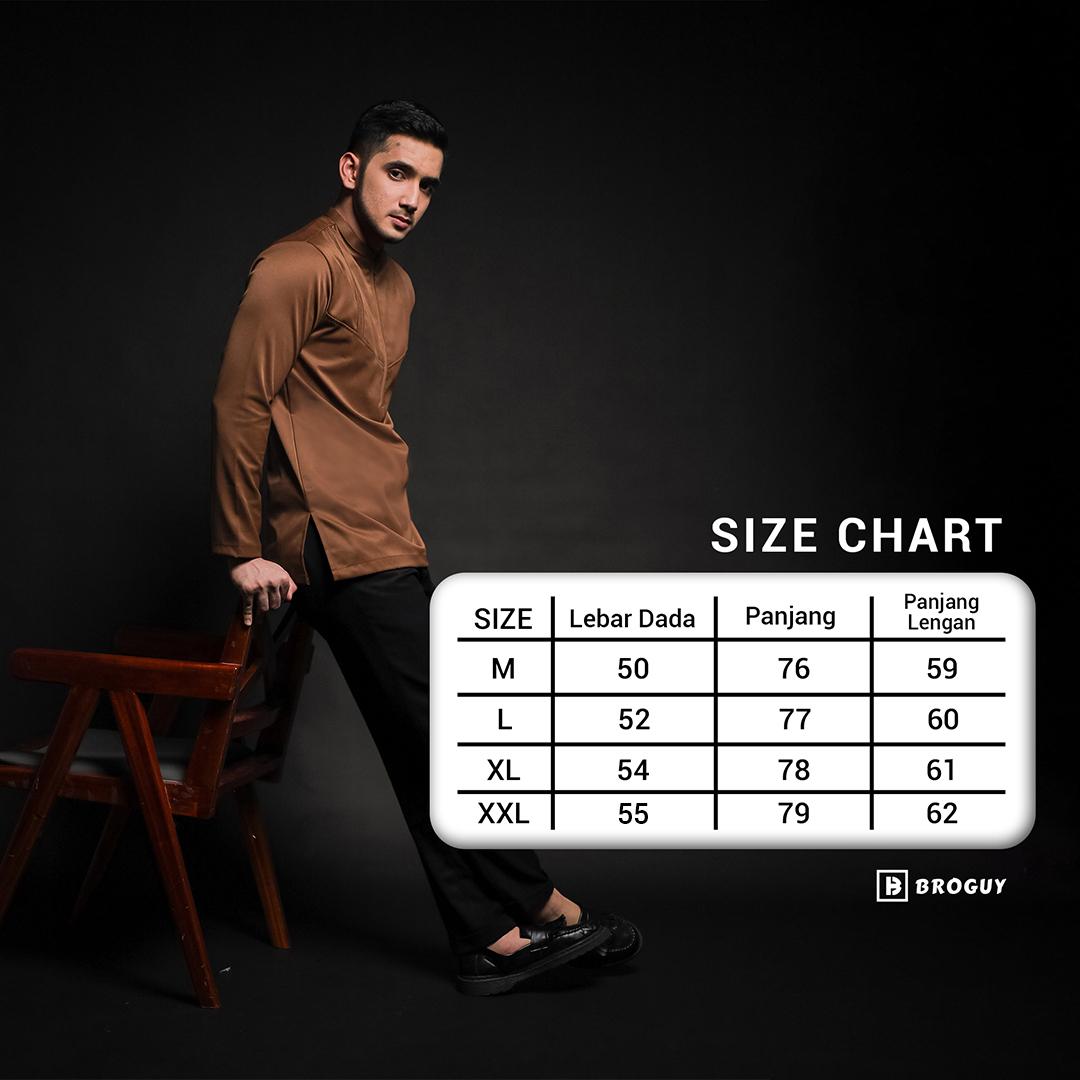BROGUY Koko Pria Premium Slim Fit Zafran