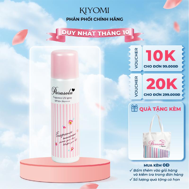 Xịt Chống Nắng Dưỡng Sáng Da Naris Parasola Fragrance UV Spray SPF50+ PA++++ 90g