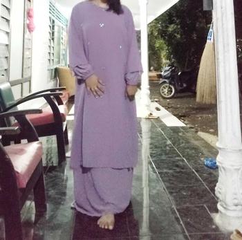 Product Review of Faiza Dress Gamis Malaysian Look Ceruty Babydoll Variasi Payet Dress Melayu Kurung Polos Premium Modern from D**4 0