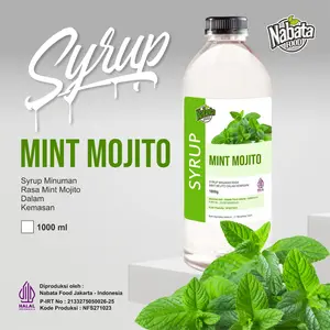 Sirup Nabata Food Mint Mojito 1 Liter | Mint Mojito Syrup Nabata Drink 1000ml