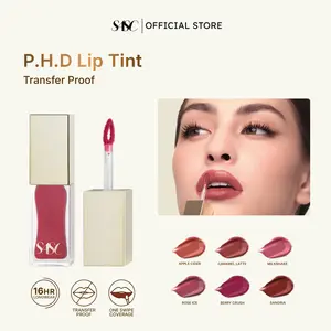 SASC P.H.D Lip Tint - Rekomendasi Daily Use Hydrating Stain 16 Jam, Transferproof, One Swipe Coverage, UV Filter
