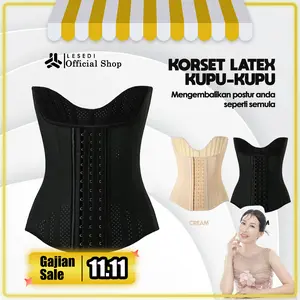 Korset Latex Wanita Pengecil Perut Model Kupu-Kupu dengan 25Tulang Baja dan 3 Level Pengait Korset Latex Wanita Pengecil Perut Model Kupu-Kupu dengan 25Tulang Baja dan 3 Level Pengait