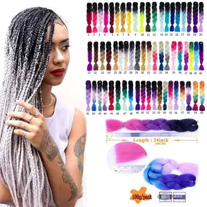 rambut sambung kepang ectension model kepang jumbo panjang