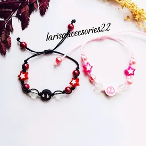 Gelang Cople Spiderman Miles End gueen Model Tali Zigzag Terbaru - Bangle, Bracelets