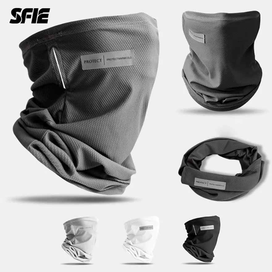 Mặt nạ chống nắng, chất liệu lụa Lạnh, thích hợp cho mùa hè, chống tia cực tím, thích hợp cho các hoạt động ngoài trời như câu cá, đạp xe và nhiều hoạt động ngoài trời khác, màu Trơn bảo vệ cổ, mặt nạ che phủ, thích hợp cho nam và nữ, FS02