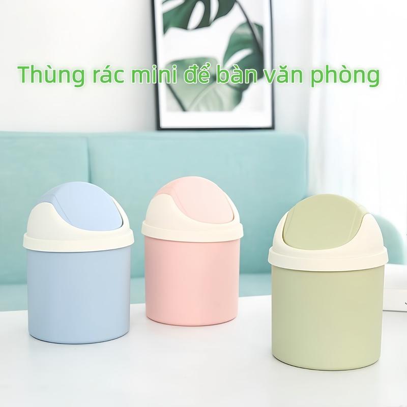 Thùng rác để bàn mini xinh xắn giá trị cao dùng để bàn ăn phòng ngủ giường hộp…