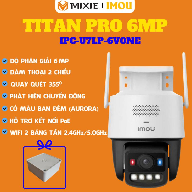 CAMERA NGOÀI TRỜI IMOU TITAN PRO - 6MP - CÔNG NGHỆ NHẠY SÁNG AURORA - HỖ TRỢ…