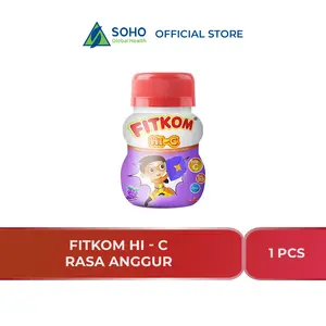 Fitkom HI-C Tablet Hisap Anak Rasa Anggur isi 21 tablet