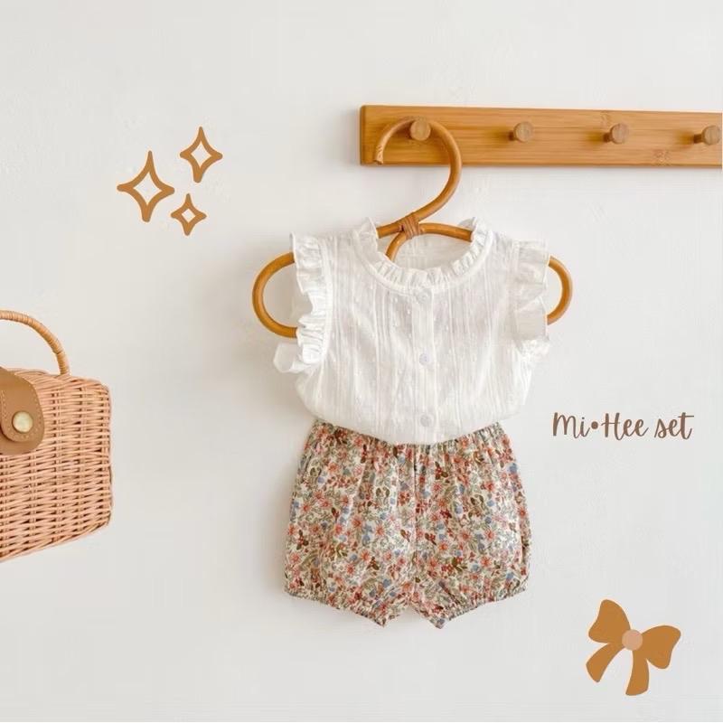 BABYSHWN - Mi Hee set top + pants | set baju + celana bayi 0