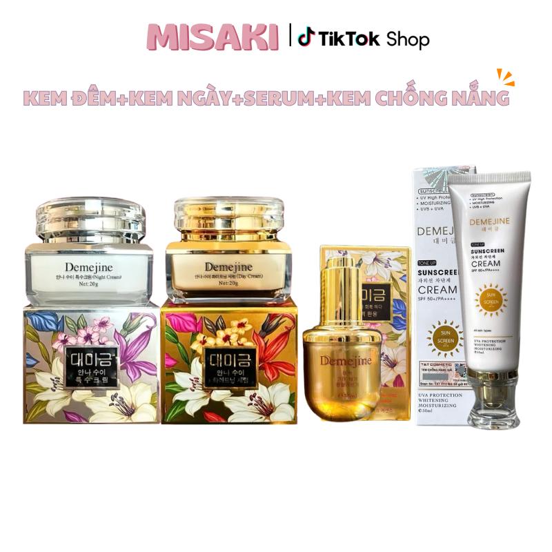 Bộ sản phẩm demejine dưỡng da +serum 35ml và kem chống nắng 50ml