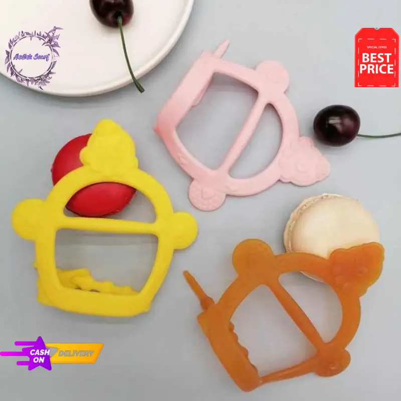 Gigitan Bayi Bpa Free Mainan Gigit Bayi Teether Silikon Lembut 0 sampai 6 bulan 2