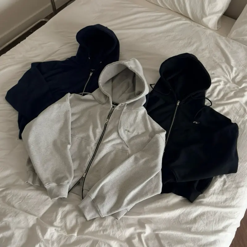 [KO XÙ LÔNG] SYM420 HOODIE-ZIP 420GSM - Áo khoác nỉ chân cua Dây kéo kim loại/logo mạ hợp kim Whose Studio
