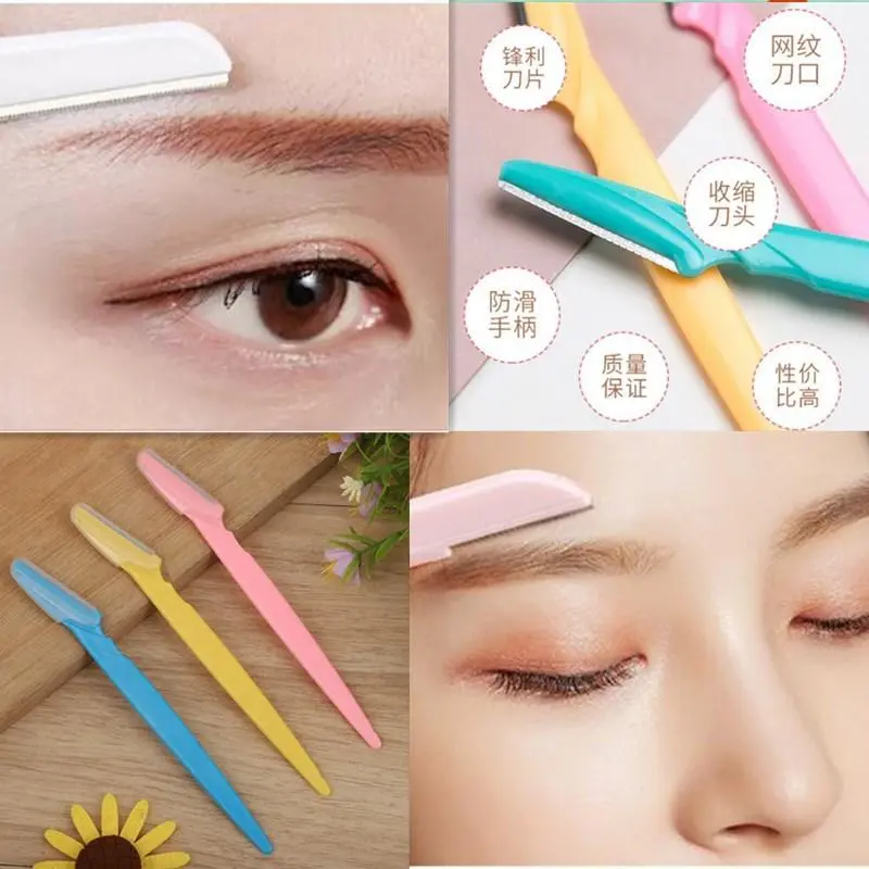Eyebrow scraper, eyebrow scraper, eyebrow trimmer, beauty and eyebrow repair tool, makeup