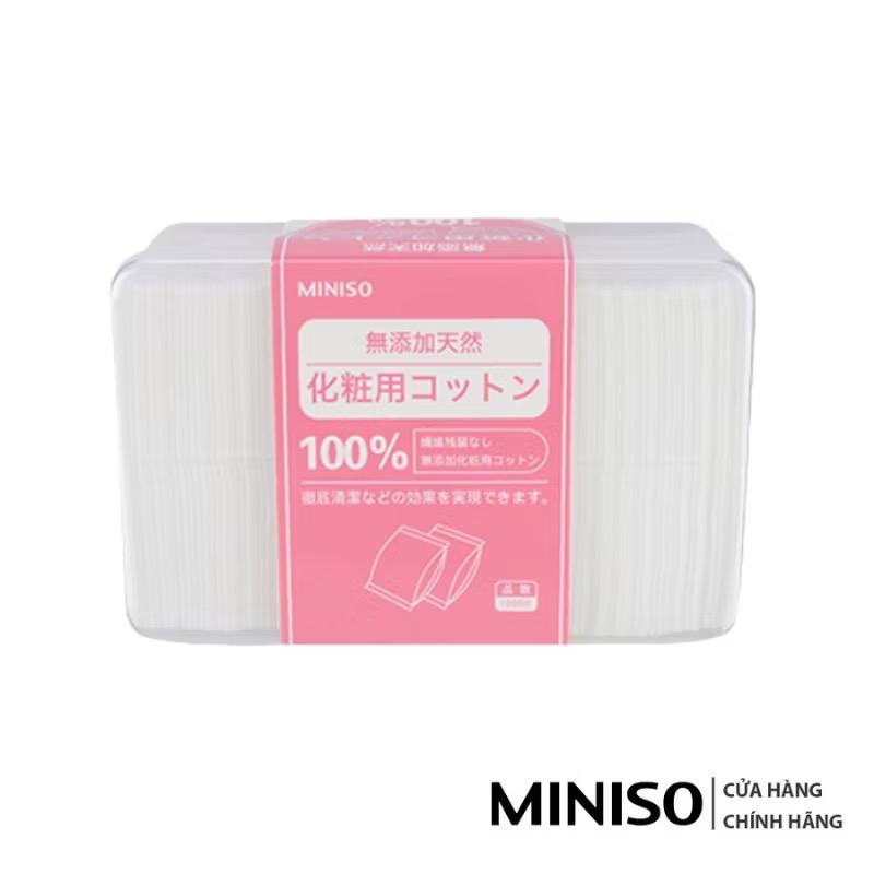  Bông Tẩy Trang Miniso 1000 Miếng Sử Dụng Tẩy Trang Và Đặp Mặt Nạ Dạng Nước Bông Đắp Toner 