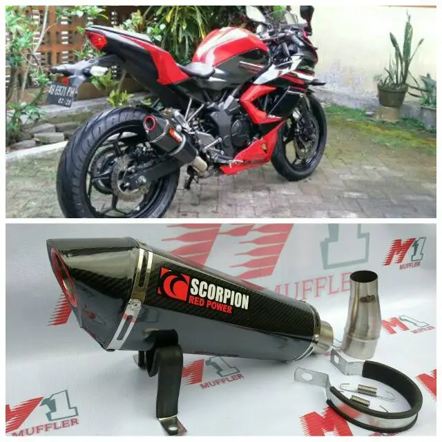 Knalpot Racing Ninja 250 R Fi RR Mono Z250 Z250SL R25 MT25 CB150R CBR150R CBR250R CBR250RR Slip On Scorpion
