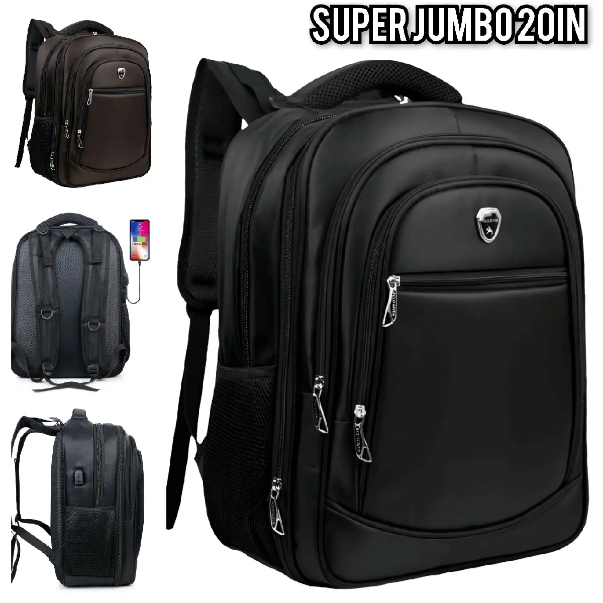 Tas Polo Gives 20 in Tas Ransel Laptop Expandable Multi Space Fit Laptop - Backpack Pria